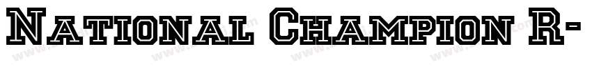 National Champion R字体转换 National Champion R字体转换